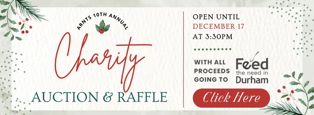 Arnts 10th Annual Charity Auction & Raffle is NOW LIVE! All procees going to Feed the Need Durham. 
